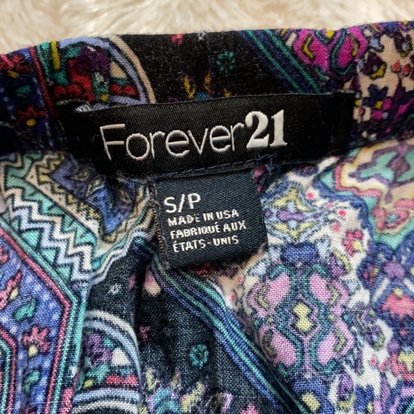 Aztec print romper size small with pockets tube top romper jumpsuit hippy boho - Picture 5 of 6